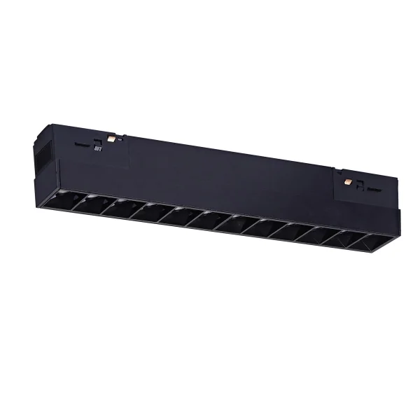 VK Lighting Kona - système de rail magnétique - faisceau de rail - 22 x 2 x 5,3 cm - 17W LED inclus - 1-10V dimmable - noir