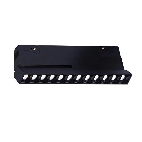 VK Lighting Kona - système de rail magnétique - faisceau de rail inclinable - 22 x 2 x 9,6 cm - 17W LED inclus - DALI dimmable - noir