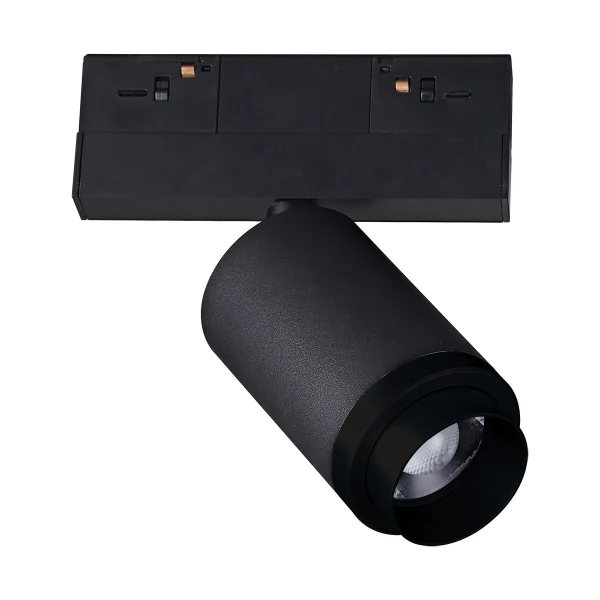VK Lighting Kona - système de rail magnétique - spot de rail avec zoom - 13,9 x 6,1 x 15,3 cm - 10W LED inclus - 1-10V dimmable - noir