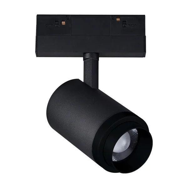 VK Lighting Kona - système de rail magnétique - spot de rail avec zoom - 13,9 x 7,5 x 18,9 cm - 17W LED inclus - 1-10V dimmable - noir