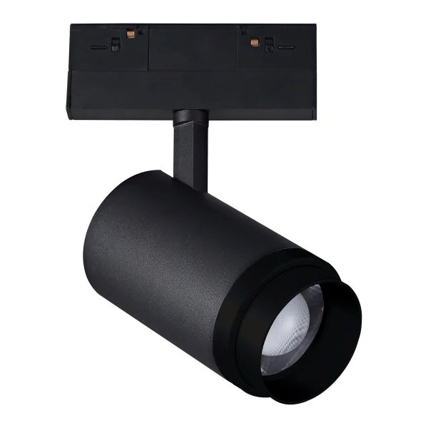 VK Lighting Kona - système de rail magnétique - spot de rail avec zoom - 13,9 x 8 x 20 cm - 25W LED inclus - 1-10V dimmable - noir