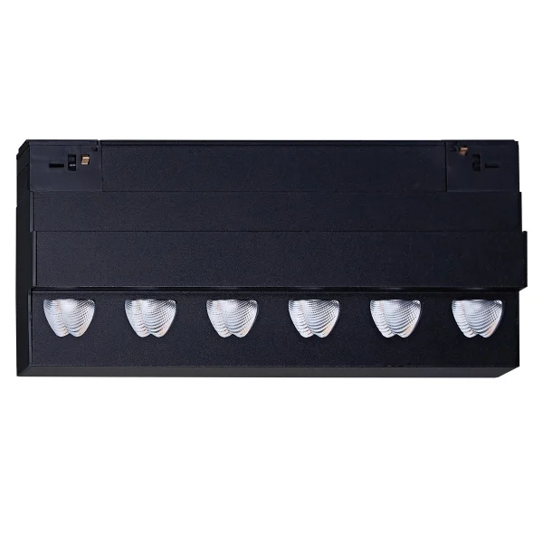 VK Lighting Kona - système de rail magnétique - spot sur rail - 30 x 2,4 x 12,3 cm - 18W LED inclus - 1-10V dimmable - noir