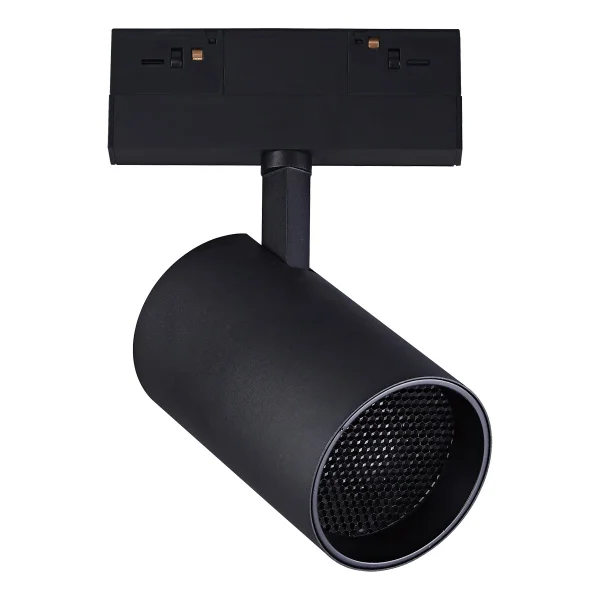VK Lighting Kona - système de rail magnétique - spot sur rail avec nid d'abeille - 13,9 x 8 x 18,3 cm - 25W LED inclus - 1-10V dimmable - noir