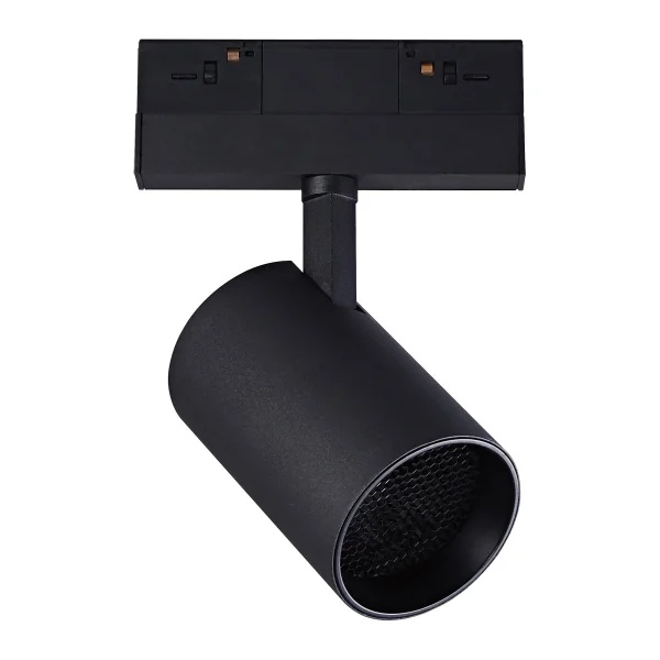 VK Lighting Kona - système de rails magnétiques - spot sur rail avec nid d'abeille - 13,9 x 7,5 x 17 cm - LED de 17W inclus - Dimmable 1-10V - noir