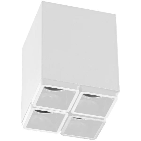 VK Lighting Kyvos - spot en saillie - 6,05 x 6,05 x 8 cm - 8W LED inclus - blanc