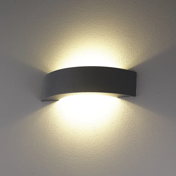 VK Lighting Lavi - applique extérieure - 36 x 9,5 x 9,3 cm - 9W LED inclus - IP54 - anthracite
