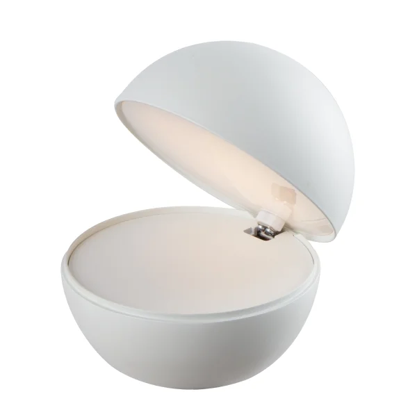 VK lighting Poke - lampe de table - Ø 12 x 10,8 cm - 2,2W led inclus - blanc