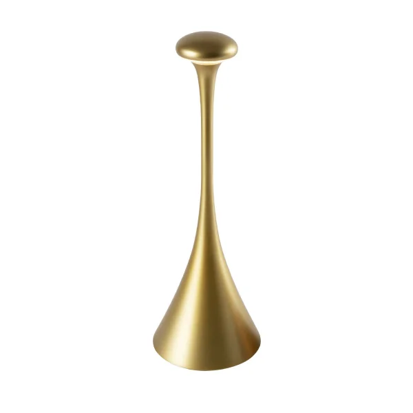 VK lighting Trumpet - lampe de table d'extérieur - Ø 5 x Ø 9 x 29,2 cm - 2,2W LED dimmable inclus - IP54 - or
