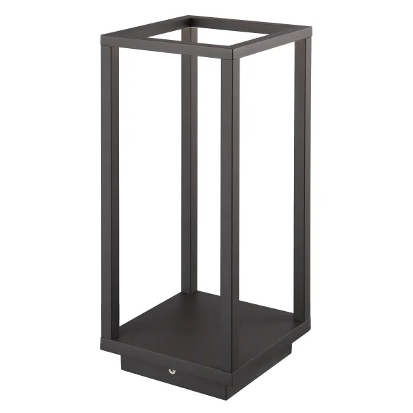 VK Lighting Vathro - lampe sur pied - 14 x 14 x 34 cm - 7W LED inclus - IP54 - anthracite