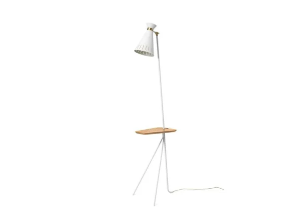 Warm Nordic - Cone Lampadaire w/Table Clear White/Oak