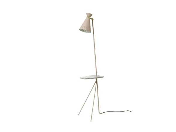 Warm Nordic - Cone Lampadaire w/Table Pure Cashmere/Marble