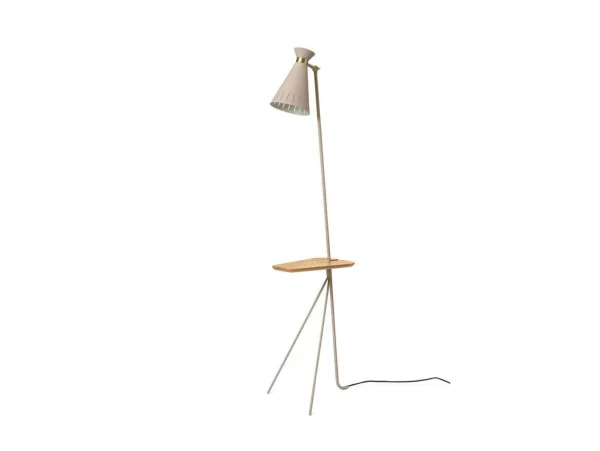 Warm Nordic - Cone Lampadaire w/Table Pure Cashmere/Oak