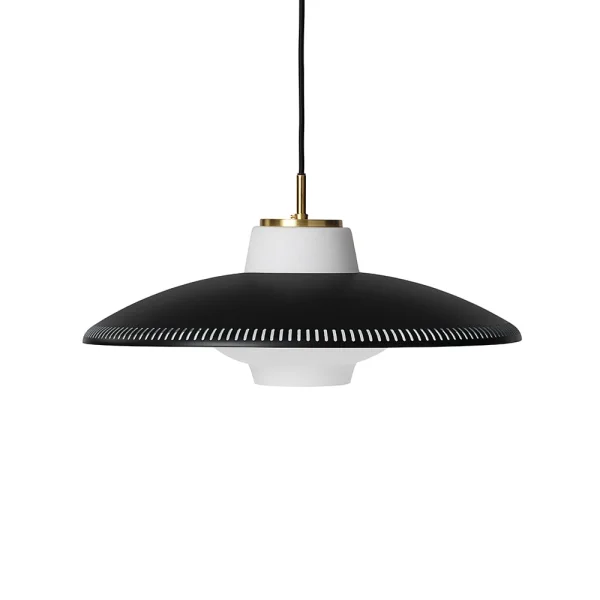 Warm Nordic Suspension Opal Shade black noir, opale sablée