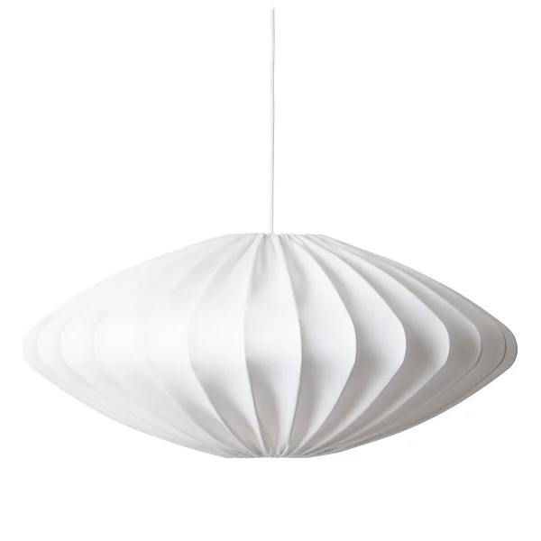 Watt & Veke Abat-jour Ellipse 80 cm coton Blanc