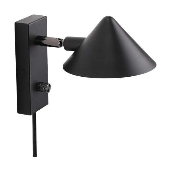 Watt & Veke Applique murale Kuro Black, Ø14x16 cm, read
