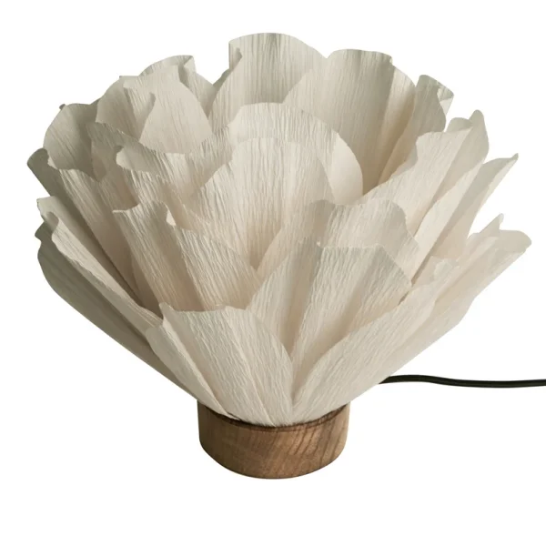 Watt & Veke - Lampe à poser Lisa, papier, blanche, Ø 28 cm