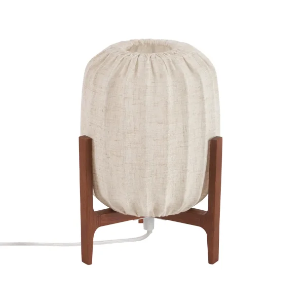 Watt & Veke Lampe de table Prisma Dark ash-Natural, Mini Ø16x24,3 cm