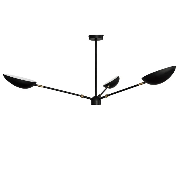 Watt & Veke Suspension plafonnier Spoon laiton noir mat