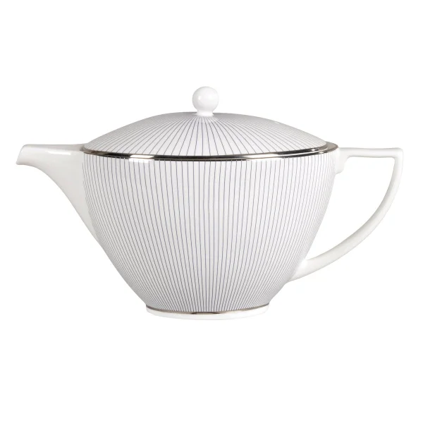 Wedgwood Théière Pin Stripe 1,2 litre Blanc