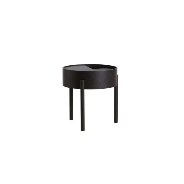 Woud - Arc Table D'appoint Black Ash
