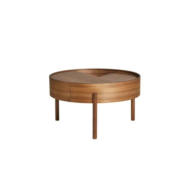 Woud - Arc Table de canapé Ø66 Walnut