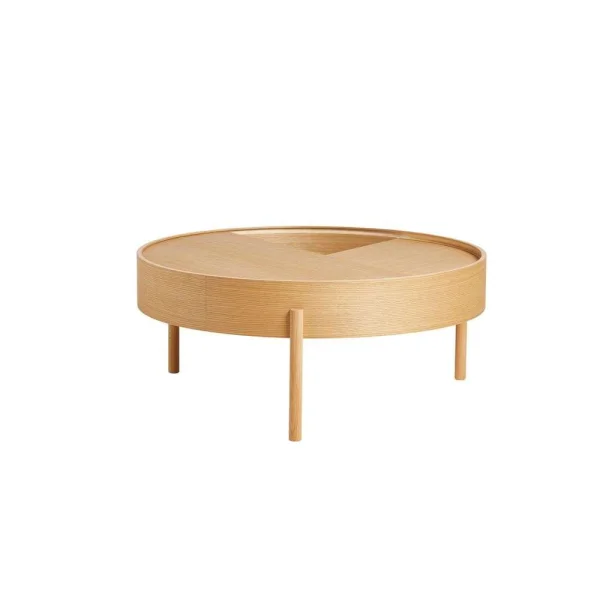 Woud - Arc Table de canapé Ø89 Oiled Oak