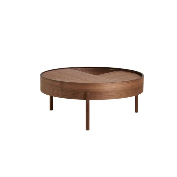 Woud - Arc Table de canapé Ø89 Walnut