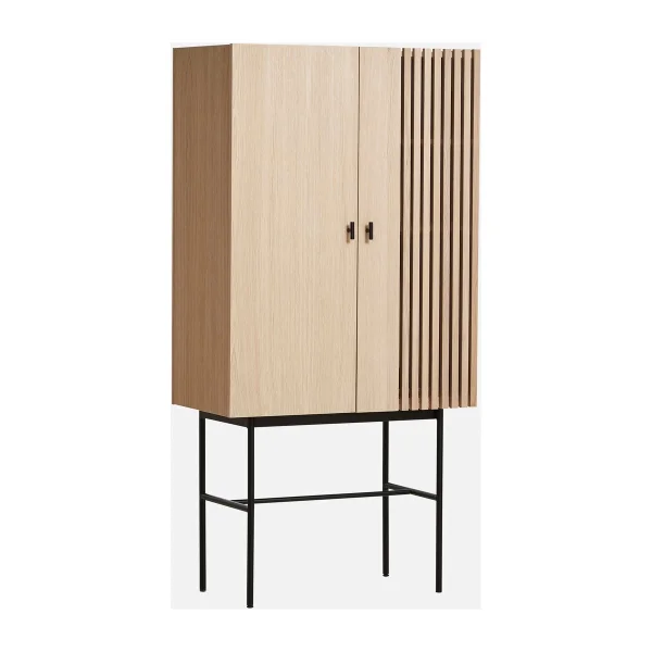 Woud Armoire Array, 80cm Chêne pigmenté blanc