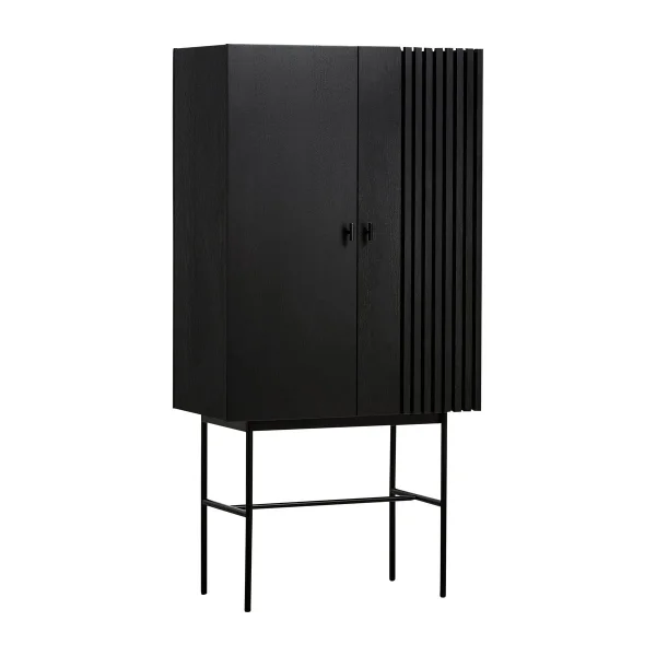 Woud Armoire Array, 80cm Chêne teinté noir