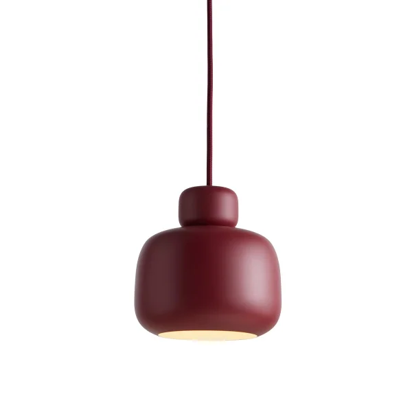 Woud Lampe à suspension Stone small Deep red