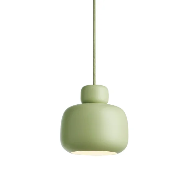 Woud Lampe à suspension Stone small Matcha green