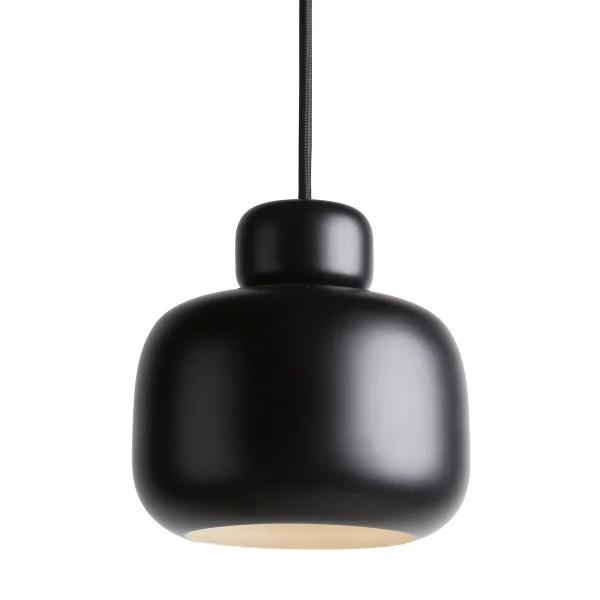 Woud Lampe à suspension Stone small noir