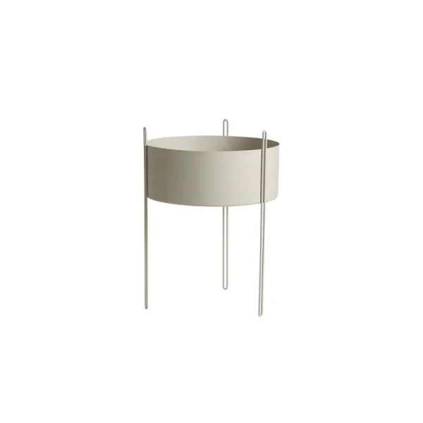 Woud - Pidestall Planter Large Grey