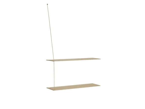 Woud - Stedge Etagère L80 Anniversary White Oak/Brass