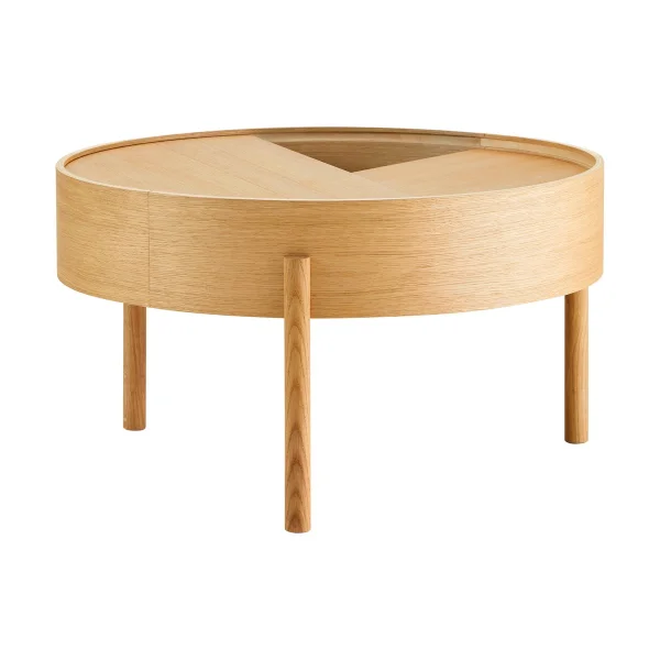 Woud Table basse Arc Ø66 cm Chêne huilé