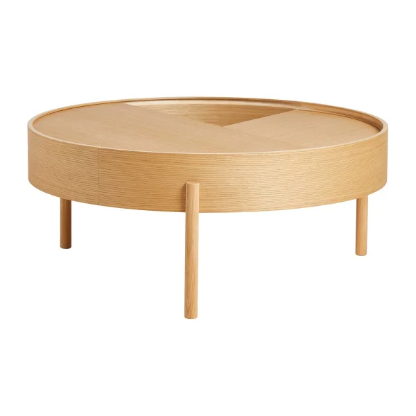 Woud Table basse Arc Ø89 cm Chêne huilé