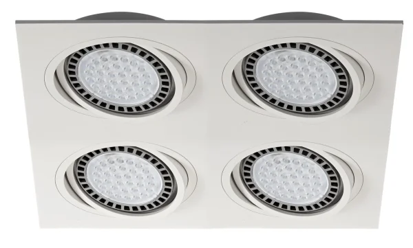 Zuma Line Boxy DL 4 - spot encastré - 35 x 35 cm - 315 x 315 mm taille d'encastrement - blanc
