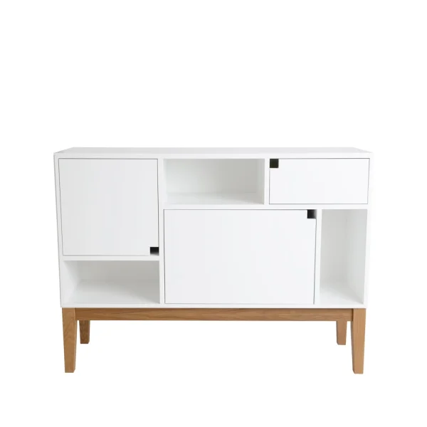 Zweed Armoire Citti 6x3 White, structure en chêne laqué mat