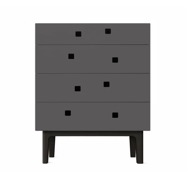 Zweed Commode Peep B3 slate grey, laqué noir