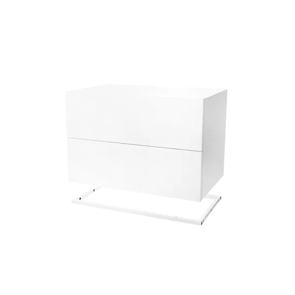 Zweed Tiroir module Molto 560 blanc, cadre en métal blanc incl.