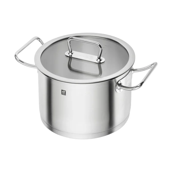Zwilling Casserole haute Zwilling Pro avec couvercle en verre en acier inoxydable 6,2 L