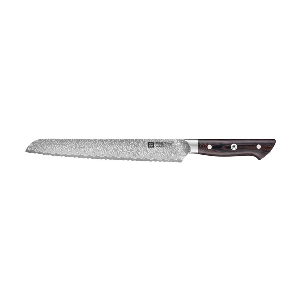 Zwilling Couteau à pain Zwilling Tanrei 23 cm Damassé noir