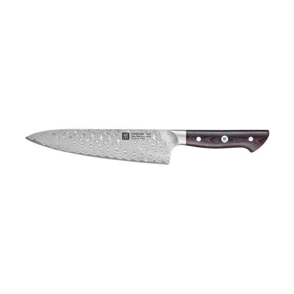 Zwilling Couteau de chef Gyutoh Zwilling Tanrei 20 cm Damassé noir