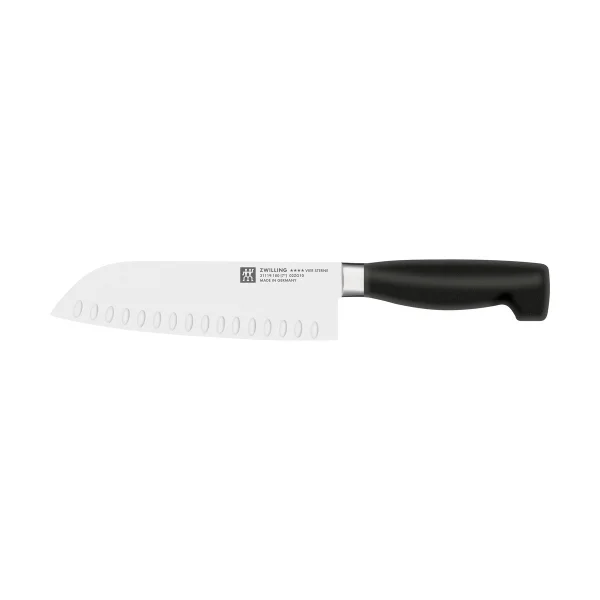 Zwilling Couteau Santoku Zwilling Gourmet 18 cm Noir-acier inoxydable