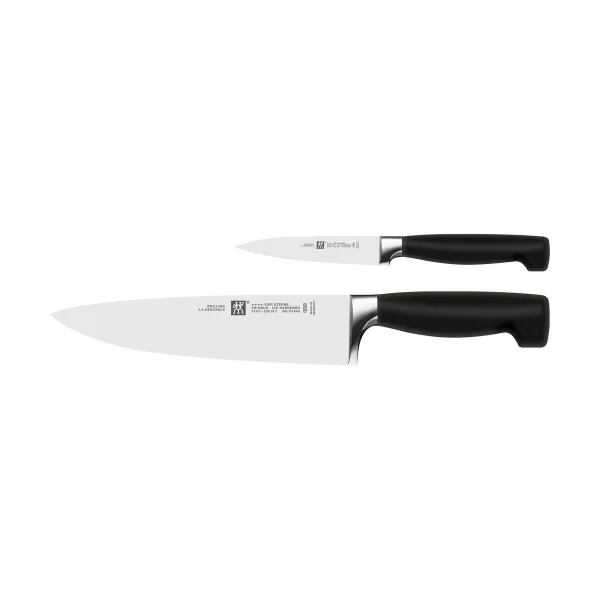 Zwilling Set de couteaux Zwilling Four Star 2 pièces Noir-acier inoxydable
