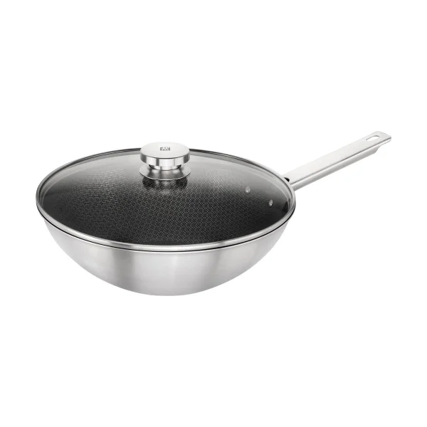 Zwilling Wok Zwilling Plus Joy antiadhésif Ø30 cm Acier inoxydable